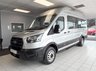 USED 2023 23 FORD TRANSIT 2.0 460 EcoBlue Leader Minibus Double Cab 5dr Diesel Auto RWD L4 H3 Euro 6 (s/s) (17 Seat, DRW) (165 ps) AIR CON + 17 SEATS + XLWB L4H3