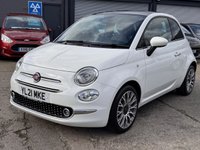 USED 2021 21 FIAT 500 1.0 MHEV Star Hatchback 3dr Petrol Manual Euro 6 (s/s) (70 bhp) FSH + SAT NAV + PAN ROOF  + REVERSE SENSORS + PARK ASSIST