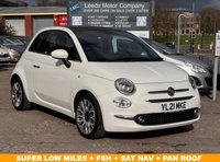 USED 2021 21 FIAT 500 1.0 MHEV Star Hatchback 3dr Petrol Manual Euro 6 (s/s) (70 bhp) FSH + SAT NAV + PAN ROOF  + REVERSE SENSORS + PARK ASSIST