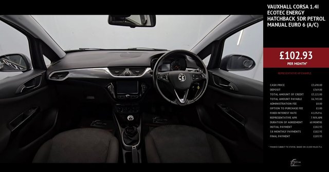 2017 VAUXHALL CORSA 1.4i ecoTEC Energy Hatchback 5dr Petrol Manual Euro 6 (a/c) (75 ps) - Photo 3