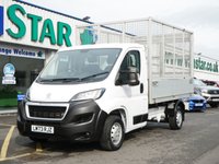 USED 2023 73 PEUGEOT BOXER 335 2.2 BLUEHDI 140 BHP L2 MEDIUM CAGED TIPPER  AIR CON | CAGED TIPPER | LOW MILEAGE