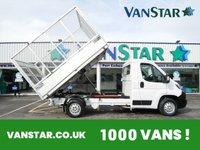 USED 2023 73 PEUGEOT BOXER 335 2.2 BLUEHDI 140 BHP L2 MEDIUM CAGED TIPPER  AIR CON | CAGED TIPPER | LOW MILEAGE