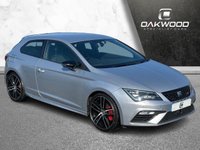 USED 2018 18 SEAT LEON 2.0 TSI Cupra 300 Sport Coupe 3dr Petrol Manual Euro 6 (s/s) (300 ps) VERY LOW MILES + SERVICE HISTORY + URBAN SILVER METALLIC + APPLE CAR PLAY