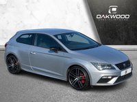 USED 2018 18 SEAT LEON 2.0 TSI Cupra 300 Sport Coupe 3dr Petrol Manual Euro 6 (s/s) (300 ps) VERY LOW MILES + SERVICE HISTORY + URBAN SILVER METALLIC + APPLE CAR PLAY