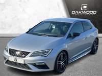 USED 2018 18 SEAT LEON 2.0 TSI Cupra 300 Sport Coupe 3dr Petrol Manual Euro 6 (s/s) (300 ps) VERY LOW MILES + SERVICE HISTORY + URBAN SILVER METALLIC + APPLE CAR PLAY