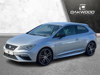 USED 2018 18 SEAT LEON 2.0 TSI Cupra 300 Sport Coupe 3dr Petrol Manual Euro 6 (s/s) (300 ps) VERY LOW MILES + SERVICE HISTORY + URBAN SILVER METALLIC + APPLE CAR PLAY