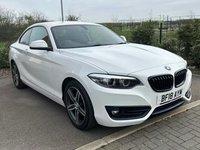 USED 2018 18 BMW 2 SERIES 1.5 218i Sport Coupe 2dr Petrol Auto Euro 6 (s/s) (136 ps) Stunning ULEZ Complaint BMW Automatic Coupe That Comes With Full Service History !!