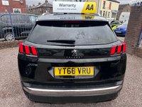 USED 2018 68 PEUGEOT 3008 1.5 BlueHDi Allure SUV 5dr Diesel Manual Euro 6 (s/s) (130 ps) BIG SPEC CAR, 17IN ALLOYS, BLUETOOTH, MEGA VALUE,  BLACK 1/2 LEATHER INTERIOR
