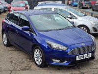 USED 2016 16 FORD FOCUS 1.5 TDCi Titanium Hatchback 5dr Diesel Manual Euro 6 (s/s) (120 ps) SAT NAV + CRUISE + PARKING SENSORS + &pound;20 TAX + FULL SERVICE HISTORY