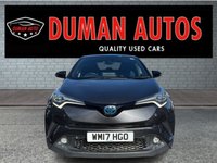 USED 2017 17 TOYOTA C-HR 1.8 VVT-h Dynamic SUV 5dr Petrol Hybrid CVT Euro 6 (s/s) (122 ps) DAYTIME RUNNING LIGHTS+ PARKING SENSORS+ PRIVACY GLASS+ MULTIFUNCTIONAL STEARING WHEEL+ DUAL CLIMATE CONTROL+ CRUISE CONTROL+ KEYLESS+ AUTO HEADLIGHTS+ AUTO WIPERS+ FRONT HEATED SEATS+ DAB+ BLUETOOTH+ USB+ AUX+ SAT NAV+ REVERSING CAMERA+ SELF PARKING SYSTEM+ 18 INCH ALLOY WHEELS+