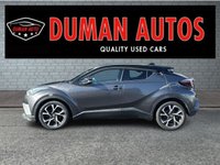 USED 2017 17 TOYOTA C-HR 1.8 VVT-h Dynamic SUV 5dr Petrol Hybrid CVT Euro 6 (s/s) (122 ps) DAYTIME RUNNING LIGHTS+ PARKING SENSORS+ PRIVACY GLASS+ MULTIFUNCTIONAL STEARING WHEEL+ DUAL CLIMATE CONTROL+ CRUISE CONTROL+ KEYLESS+ AUTO HEADLIGHTS+ AUTO WIPERS+ FRONT HEATED SEATS+ DAB+ BLUETOOTH+ USB+ AUX+ SAT NAV+ REVERSING CAMERA+ SELF PARKING SYSTEM+ 18 INCH ALLOY WHEELS+