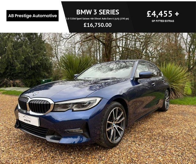 2020 BMW 3 SERIES 2.0 320d Sport Saloon 4dr Diesel Auto Euro 6 (s/s) (190 ps)
