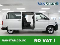 USED 2018 68 VOLKSWAGEN TRANSPORTER SHUTTLE T32 2.0 TDI 150 BHP LWB DSG AUTOMATIC 8 SEATER ( NO VAT ) 8 SEATS | DSG AUTOMATIC | NO VAT TO PAY !
