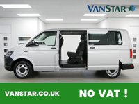 USED 2018 68 VOLKSWAGEN TRANSPORTER SHUTTLE T32 2.0 TDI 150 BHP LWB DSG AUTOMATIC 8 SEATER ( NO VAT ) 8 SEATS | DSG AUTOMATIC | NO VAT TO PAY !
