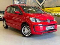 USED 2016 66 VOLKSWAGEN UP! 1.0 Move up! Hatchback 3 Door Petrol Manual Red Euro 6 Low Tax JUST SERVICED+MARCH 27 MOT+2 KEYS
