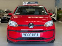 USED 2016 66 VOLKSWAGEN UP! 1.0 Move up! Hatchback 3 Door Petrol Manual Red Euro 6 Low Tax JUST SERVICED+MARCH 27 MOT+2 KEYS