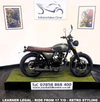 USED 2021 21 MUTT Hilts 125 125 Roadster/Retro Petrol Manual Retro Styled Spoke Wheels Blacked Out Features Nationwide Delivery, Warranty & Part Exchange Available