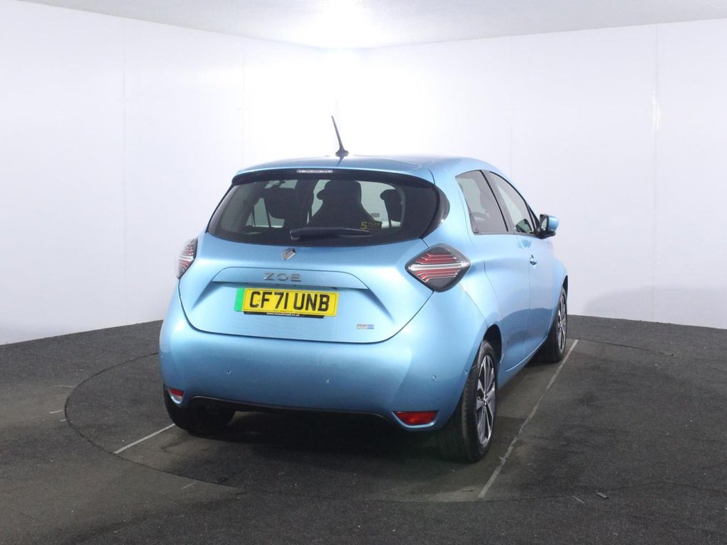 USED 2021 71 RENAULT ZOE R135 EV50 52kWh GT Edition Hatchback 5dr Electric Auto (Rapid Charge) (134 bhp) BATTERY OWNED - 245 MILE RANGE