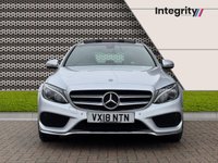 USED 2018 18 MERCEDES-BENZ C-CLASS 2.0 C200 AMG Line (Premium) Saloon 4dr Petrol G-Tronic+ Euro 6 (s/s) (184 ps) Panoramic Glass Sunroof | Rear Cam