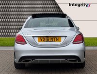 USED 2018 18 MERCEDES-BENZ C-CLASS 2.0 C200 AMG Line (Premium) Saloon 4dr Petrol G-Tronic+ Euro 6 (s/s) (184 ps) Panoramic Glass Sunroof | Rear Cam