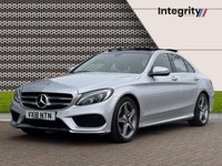 USED 2018 18 MERCEDES-BENZ C-CLASS 2.0 C200 AMG Line (Premium) Saloon 4dr Petrol G-Tronic+ Euro 6 (s/s) (184 ps) Panoramic Glass Sunroof | Rear Cam
