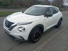 USED 2023 72 NISSAN JUKE 1.0 DIG-T N-Connecta SUV 5dr Petrol DCT Auto Euro 6 (s/s) (114 ps) NISSAN JUKE 1.0 DIG-T N-Connecta SUV 5dr Petrol DCT Auto Ownership: 1 Owner from new (Ex-Motability)  Maintenance: Full service history with stamps at 17,193 and 30,967 miles  Transmission: Smooth DCT Automatic Gearbox  MOT: Includes a fresh 12 Month MOT  Service: Sold with a Full Service included  Warranty: 6 Months Comprehensive Parts & Labour Warranty for total peace of mind  Key Features & Specification Infotainment: NissanConnect 8-inch Touchscreen with Satellite Navigation and TomTom Traff
