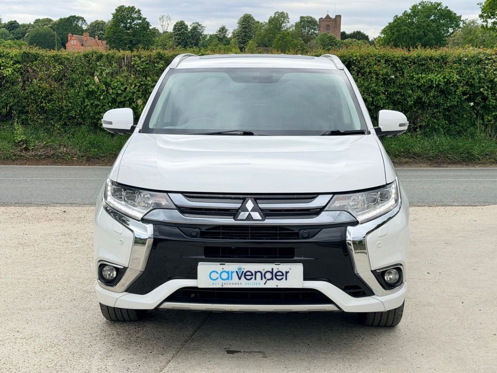 USED 2017 17 MITSUBISHI OUTLANDER 2.0h 12kWh GX4hs SUV 5dr Petrol Plug-in Hybrid CVT 4WD Euro 6 (s/s) (200 ps) Roof|SatNav|Adaptive Cruise|Heated Seats|360 View Reversing Camera|