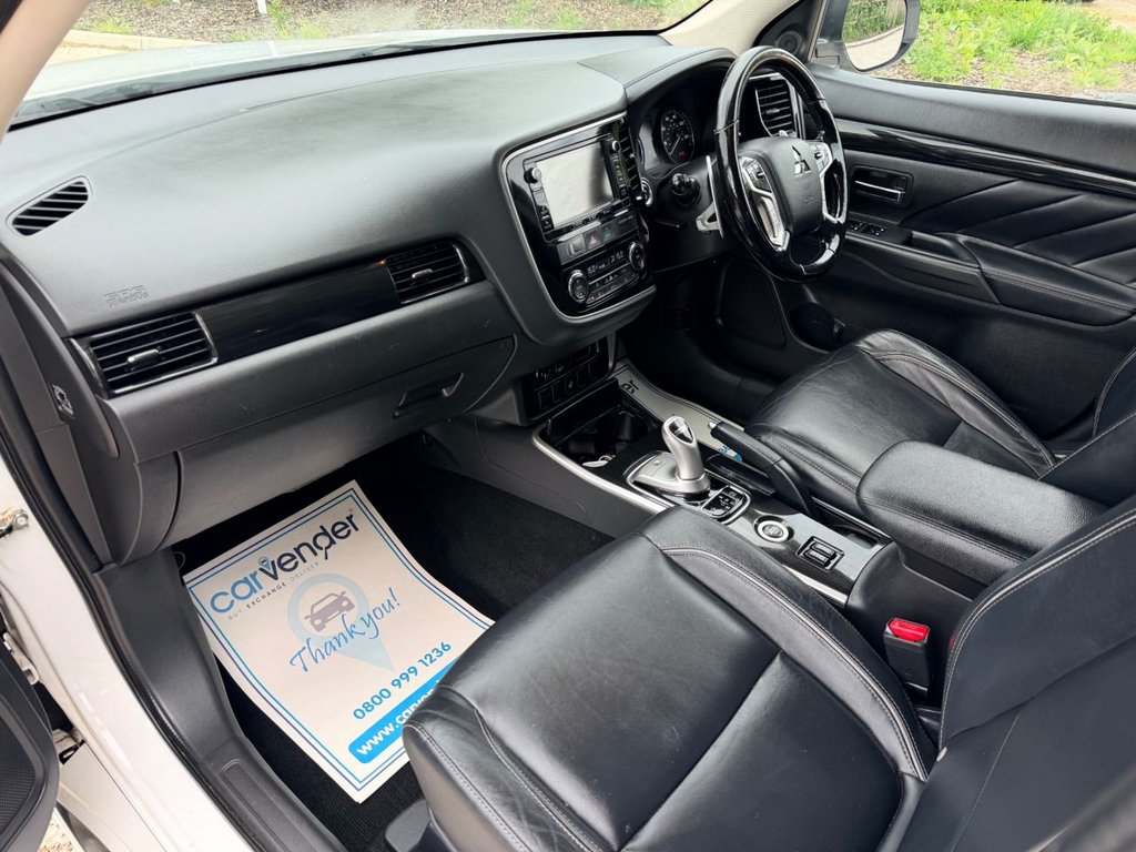 USED 2017 17 MITSUBISHI OUTLANDER 2.0h 12kWh GX4hs SUV 5dr Petrol Plug-in Hybrid CVT 4WD Euro 6 (s/s) (200 ps) Roof|SatNav|Adaptive Cruise|Heated Seats|360 View Reversing Camera|