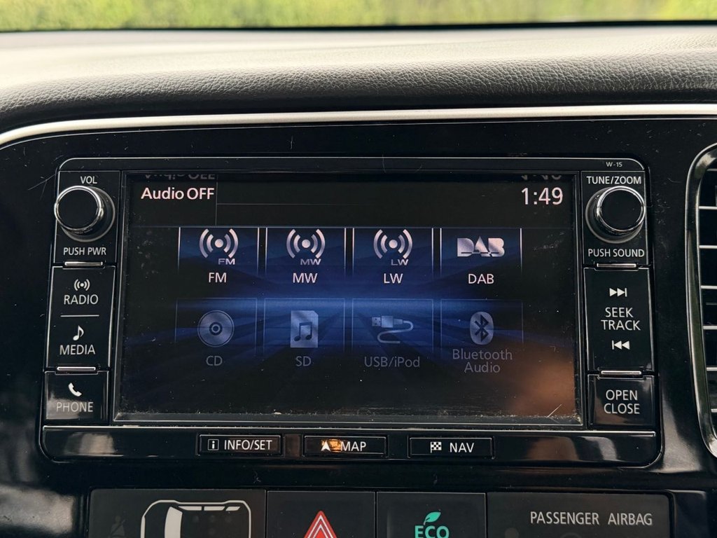 USED 2017 17 MITSUBISHI OUTLANDER 2.0h 12kWh GX4hs SUV 5dr Petrol Plug-in Hybrid CVT 4WD Euro 6 (s/s) (200 ps) Roof|SatNav|Adaptive Cruise|Heated Seats|360 View Reversing Camera|
