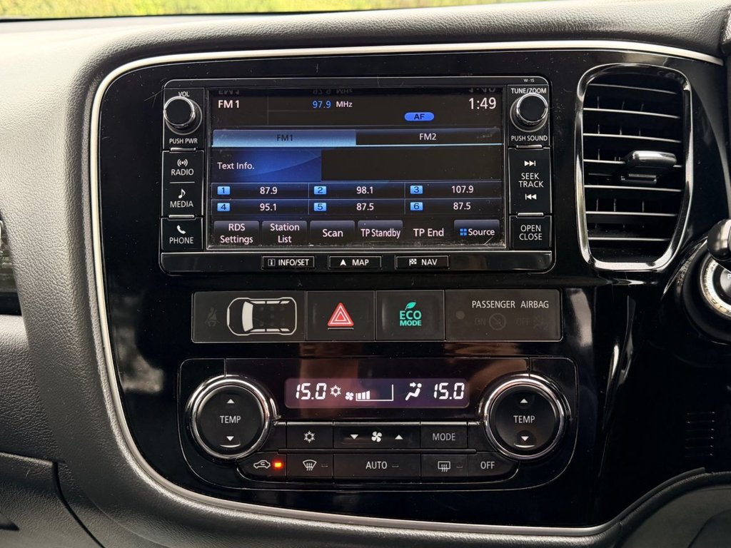 USED 2017 17 MITSUBISHI OUTLANDER 2.0h 12kWh GX4hs SUV 5dr Petrol Plug-in Hybrid CVT 4WD Euro 6 (s/s) (200 ps) Roof|SatNav|Adaptive Cruise|Heated Seats|360 View Reversing Camera|
