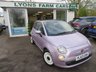USED 2014 63 FIAT 500 1.2 Lounge Hatchback 3dr Petrol Manual Euro 6 (s/s) (69 bhp) Only &pound;35 per year road tax! Fresh detailed inspection and new service on arrival plus previous service history. Cambelt and Waterpump replaced in 2025. Sold with a new 12 month MOT with no advisories. Cheap to insure being only group 7!