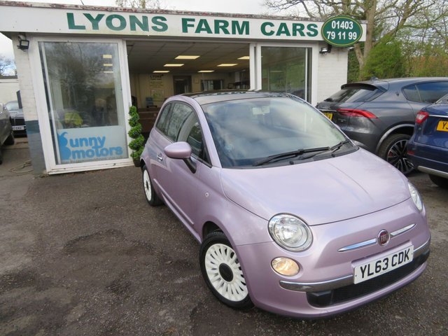 2014 63 Fiat 500 1.2 Lounge Hatchback 3dr Petrol Manual Euro 6 (s/s) (69 bhp)