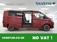USED 2021 21 FORD TRANSIT CUSTOM 320 2.0 EBL 185 BHP L2 SPORT CREWCAB 5 SEATER ( NO VAT ) 5 SEATER | SAT NAV | HIGH SPEC | NO VAT !