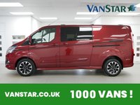 USED 2021 21 FORD TRANSIT CUSTOM 320 2.0 EBL 185 BHP L2 SPORT CREWCAB 5 SEATER ( NO VAT ) 5 SEATER | SAT NAV | HIGH SPEC | NO VAT !