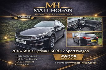 2018 KIA OPTIMA 1.6 CRDi 2 Sportswagon 5dr Diesel Manual Euro 6 (s/s) (134 bhp) &pound;6950.00