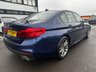 USED 2019 19 BMW 5 SERIES 2.0 520d M Sport Saloon 4dr Diesel Auto Euro 6 (s/s) (190 ps) LEATHER INTERIOR, HEATED SEATS, PARKING SENSORS