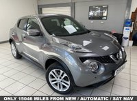 USED 2018 18 NISSAN JUKE 1.6 N-Connecta SUV 5dr Petrol XTRON Euro 6 (117 ps) AUTOMATIC / GUN METALLIC GREY / ONLY 15046 MILES FROM NEW / REVERSING CAMERA / TOUCHSCREEN NAVIGATION / 6 SERVICES / READY TO DRIVE AWAY