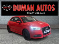 USED 2016 66 AUDI A1 1.4 TFSI S line Hatchback 3dr Petrol Manual Euro 6 (s/s) (125 ps) DAYTIME RUNNING LIGHTS+ HALF LEATHER TRIM+ CLIMATE CONTROL+ TRACTION CONTROL+ BLUETOOTH+ AUDI AUTO CONNECT+ CD PLAYER+ 17 INCH ALLOY WHEELS+