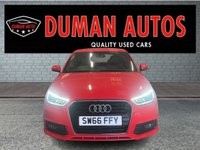USED 2016 66 AUDI A1 1.4 TFSI S line Hatchback 3dr Petrol Manual Euro 6 (s/s) (125 ps) DAYTIME RUNNING LIGHTS+ HALF LEATHER TRIM+ CLIMATE CONTROL+ TRACTION CONTROL+ BLUETOOTH+ AUDI AUTO CONNECT+ CD PLAYER+ 17 INCH ALLOY WHEELS+