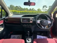 USED 2015 TOYOTA VITZ 1.0 Automatic Petrol Hatchback Red 5dr JAPANESE IMPORTED TOYOTA VITZ/ YARIS . GENUINE LOW MILEAGE AUTOMATIC. CHEAP/ ECO. CLEAN CONDITION THROUGHOUT. FINISHED IN METALLIC RED. SPEC INCLUDES PRIVACY GLASS, STEEL WHEELS, RED CLOTH INTERIOR, ELECTRIC WINDOWS AND MIRRORS, REMOTE LOCKING, A/C + 3 MONTHS WARRANTY + 12 MONTHS AA BREAKDOWN COVER INCLUDED.