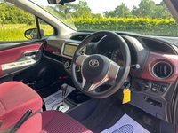 USED 2015 TOYOTA VITZ 1.0 Automatic Petrol Hatchback Red 5dr JAPANESE IMPORTED TOYOTA VITZ/ YARIS . GENUINE LOW MILEAGE AUTOMATIC. CHEAP/ ECO. CLEAN CONDITION THROUGHOUT. FINISHED IN METALLIC RED. SPEC INCLUDES PRIVACY GLASS, STEEL WHEELS, RED CLOTH INTERIOR, ELECTRIC WINDOWS AND MIRRORS, REMOTE LOCKING, A/C + 3 MONTHS WARRANTY + 12 MONTHS AA BREAKDOWN COVER INCLUDED.