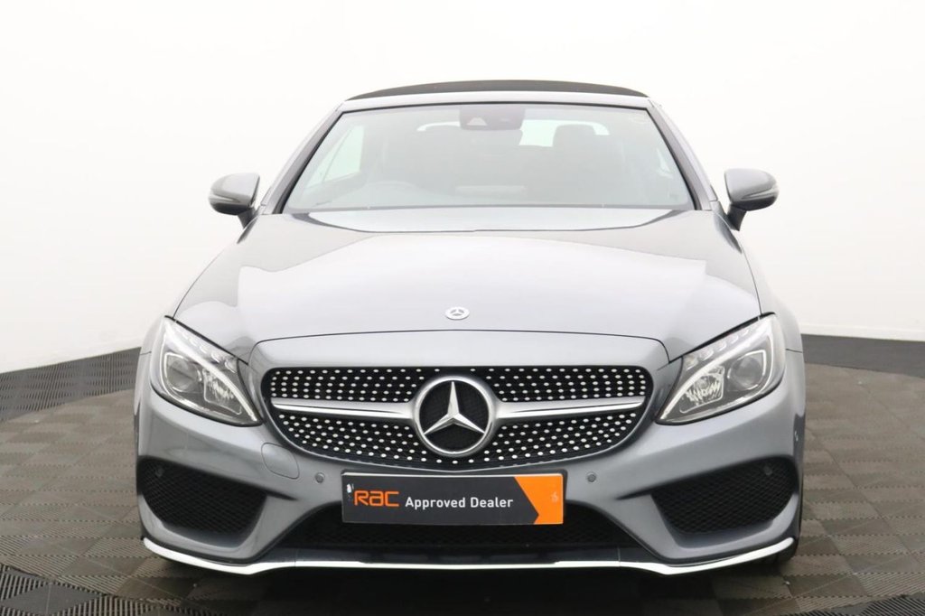 USED 2017 67 MERCEDES-BENZ C-CLASS 2.1 C250d AMG Line (Premium Plus) Cabriolet 2dr Diesel G-Tronic+ Euro 6 (s/s) (204 ps) Sat Nav, Full Leather, Camera