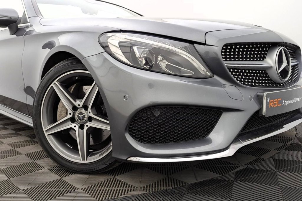 USED 2017 67 MERCEDES-BENZ C-CLASS 2.1 C250d AMG Line (Premium Plus) Cabriolet 2dr Diesel G-Tronic+ Euro 6 (s/s) (204 ps) Sat Nav, Full Leather, Camera