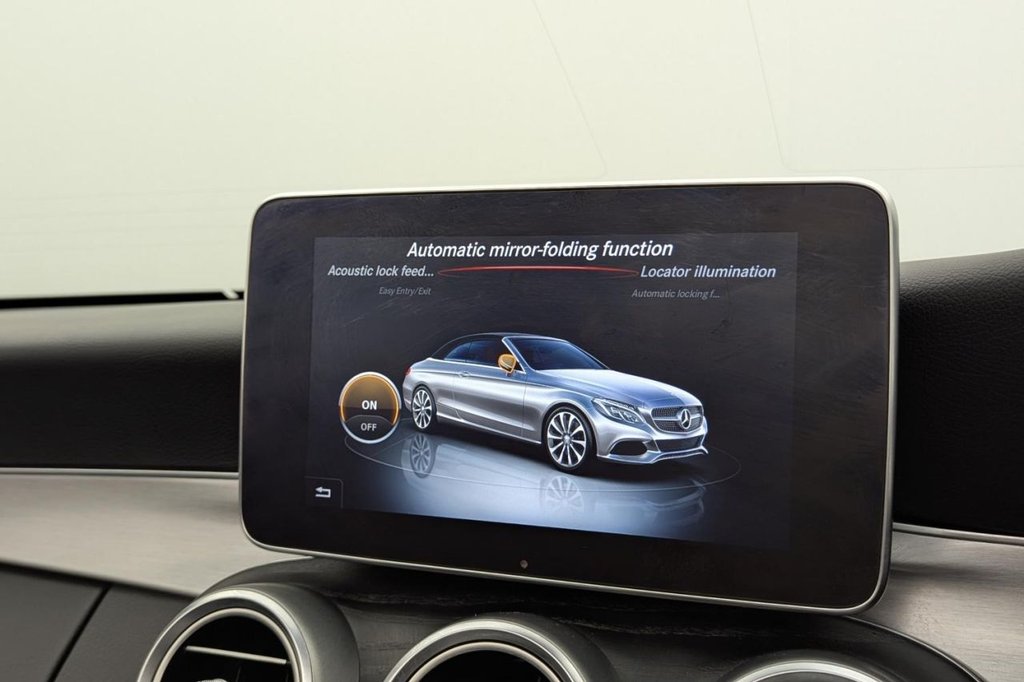 USED 2017 67 MERCEDES-BENZ C-CLASS 2.1 C250d AMG Line (Premium Plus) Cabriolet 2dr Diesel G-Tronic+ Euro 6 (s/s) (204 ps) Sat Nav, Full Leather, Camera