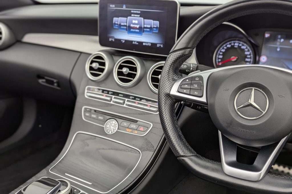 USED 2017 67 MERCEDES-BENZ C-CLASS 2.1 C250d AMG Line (Premium Plus) Cabriolet 2dr Diesel G-Tronic+ Euro 6 (s/s) (204 ps) Sat Nav, Full Leather, Camera