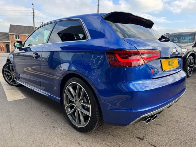 2015 AUDI S3 2015 2.0 TFSI Hatchback 3dr Petrol Manual quattro Euro 6 (s/s) (300 ps) * HUGE SPEC LIST * HEATED NAPPA LEATHER * 18" ALLOY WHEELS * MAXTON FRONT SPLITTER * PRIVACY GLASS * 5.8" RETRACTABLE DISPLAY * LED LIGHTS * DUAL-ZONE CLIMATE CONTROL * HEATED POWER FOLDING MIRRORS * FLAT BOTTOMED MULTI-FUNCTIONAL STEERING WHEEL * SEPRANG BLUE * AUDI DRIVE SELECT * SAT NAV * DAB * STUNNING THROUGHOUT * - Photo 2