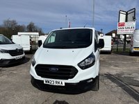 USED 2023 23 FORD TRANSIT CUSTOM 2.0 280 EcoBlue Leader Panel Van 5dr Diesel Manual L1 H1 Euro 6 (s/s) (130 ps) AIR CON PARK PILOT 1 OWNER 53K FSH FREE WTY NEW MOT