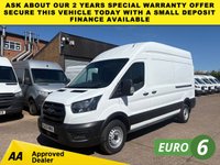 USED 2022 22 FORD TRANSIT 2.0 TDCI T350 LEADER ECOBLUE L3 H3 LWB H/ROOF RWD 130BHP. AC. 81K MLS. FINANCE. PX 1 OWNER. AIRCON. LOW 81K MLS. LEADER. FINANCE.