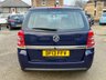 USED 2013 13 VAUXHALL ZAFIRA 1.6 16V Exclusiv MPV 5dr Petrol Manual Euro 5 (115 ps) 