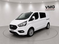 USED 2018 18 FORD TRANSIT CUSTOM 2.0 320 EcoBlue Limited Crew Van Double Cab 5dr Diesel Manual L2 H1 Euro 6 (6 Seat) (130 ps)  